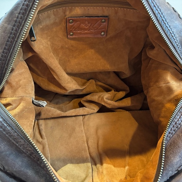 Patricia Nash Leather Fringe Western Shoulder Handbag - Picture 10 of 14